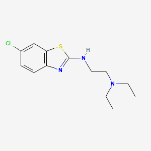 molecular formula C13H18ClN3S B1387486 N'-(6-chloro-1,3-benzothiazol-2-yl)-N,N-diethylethane-1,2-diamine CAS No. 1105195-05-8