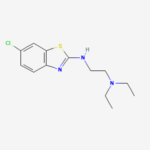 N'-(6-chloro-1,3-benzothiazol-2-yl)-N,N-diethylethane-1,2-diamine