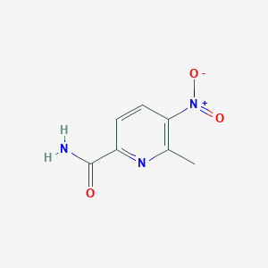 molecular formula C7H7N3O3 B13874866 6-Methyl-5-nitropyridine-2-carboxamide CAS No. 36757-37-6