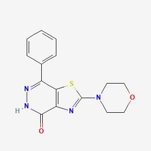 molecular formula C15H14N4O2S B1387487 2-morpholin-4-yl-7-phenyl[1,3]thiazolo[4,5-d]pyridazin-4(5H)-one CAS No. 1105192-58-2
