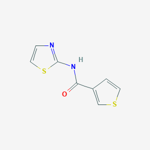 molecular formula C8H6N2OS2 B13874889 N-(thiazol-2-yl)thiophene-3-carboxamide 
