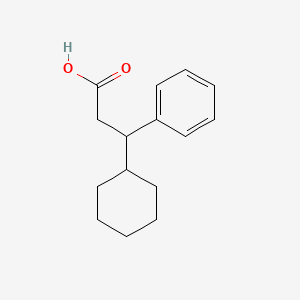 molecular formula C15H20O2 B13874893 3-Cyclohexyl-3-phenylpropanoic acid 