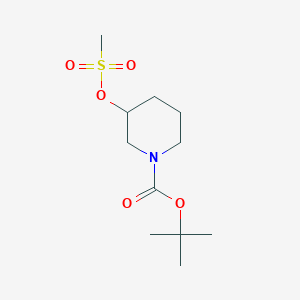 molecular formula C11H21NO5S B138749 N-Boc-3-甲磺氧基哌啶 CAS No. 129888-60-4