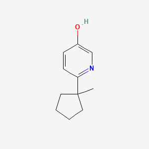 molecular formula C11H15NO B13874930 6-(1-Methylcyclopentyl)pyridin-3-ol 