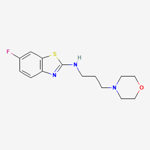 molecular formula C14H18FN3OS B1387495 6-fluoro-N-(3-morpholin-4-ylpropyl)-1,3-benzothiazol-2-amine CAS No. 1105188-69-9