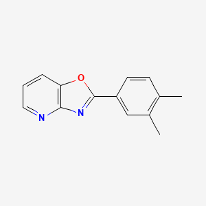 molecular formula C14H12N2O B13874955 2-(3,4-Dimethylphenyl)-[1,3]oxazolo[4,5-b]pyridine 