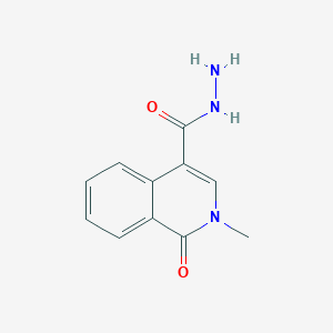 molecular formula C11H11N3O2 B1387499 2-Methyl-1-oxo-1,2-dihydroisoquinoline-4-carbohydrazide CAS No. 1171808-03-9