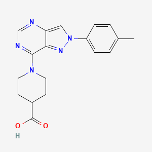 1-[2-(4-Methylphenyl)-2H-pyrazolo[4,3-d]pyrimidin-7-yl]piperidine-4-carboxylic acid