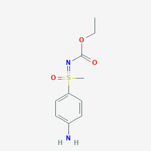 molecular formula C10H14N2O3S B1387502 Ethyl [(4-aminophenyl)(methyl)oxido-sulfanylidene]carbamate CAS No. 851008-66-7