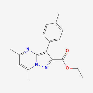 Ethyl 5,7-dimethyl-3-(4-methylphenyl)pyrazolo[1,5-a]pyrimidine-2-carboxylate