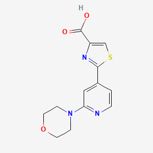 2-(2-Morpholin-4-ylpyridin-4-yl)-1,3-thiazole-4-carboxylic acid