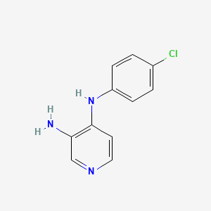 molecular formula C11H10ClN3 B13875119 4-N-(4-chlorophenyl)pyridine-3,4-diamine 