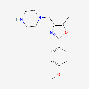 1-{[2-(4-Methoxyphenyl)-5-methyl-1,3-oxazol-4-yl]methyl}piperazine