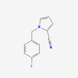 molecular formula C12H9FN2 B1387518 1-(4-Fluorobenzyl)-1H-pyrrole-2-carbonitrile CAS No. 1170830-66-6