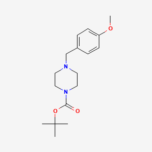 molecular formula C17H26N2O3 B13875180 Tert-butyl 4-[(4-methoxyphenyl)methyl]piperazine-1-carboxylate CAS No. 936330-00-6