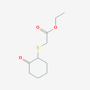molecular formula C10H16O3S B13875190 Ethyl [(2-oxocyclohexyl)sulfanyl]acetate CAS No. 139005-41-7