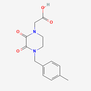 [4-(4-Methylbenzyl)-2,3-dioxopiperazin-1-yl]acetic acid