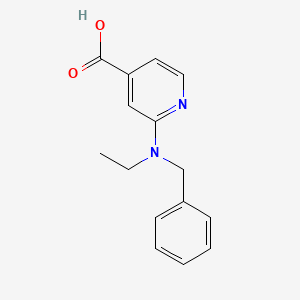 molecular formula C15H16N2O2 B1387528 2-[Benzyl(ethyl)amino]isonicotinic acid CAS No. 1039979-57-1