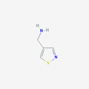 molecular formula C4H6N2S B1387530 4-Isothiazolemethanamine CAS No. 1083246-51-8