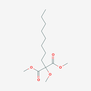 molecular formula C14H26O5 B13875328 Dimethyl 2-methoxy-2-octylpropanedioate 