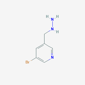 3-Bromo-5-(hydrazinylmethyl)pyridine