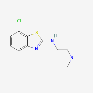 N'-(7-chloro-4-methyl-1,3-benzothiazol-2-yl)-N,N-dimethylethane-1,2-diamine