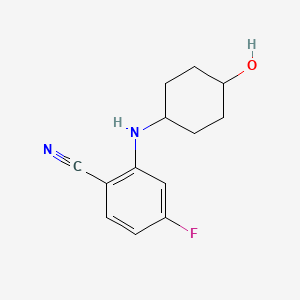 4-Fluoro-2-(trans-4-hydroxycyclohexylamino)benzonitrile