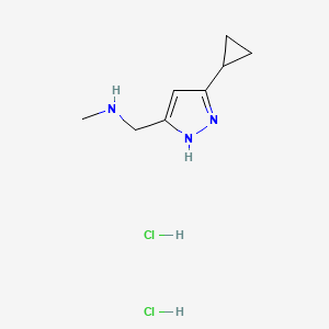 [(5-Cyclopropyl-1h-pyrazol-3-yl)methyl]-methylamine dihydrochloride