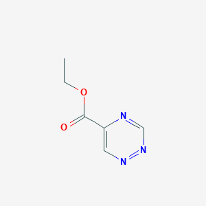 molecular formula C6H7N3O2 B138756 Ethyl 1,2,4-triazine-5-carboxylate CAS No. 143209-28-3
