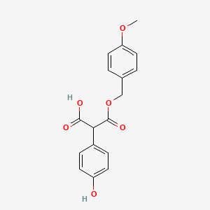 [(4-Methoxyphenyl)methyl] hydrogen (4-hydroxyphenyl)malonate
