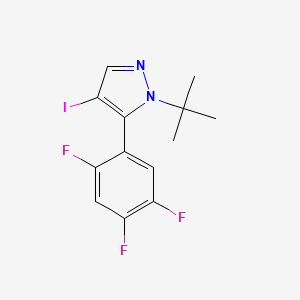 1-(tert-Butyl)-4-iodo-5-(2,4,5-trifluorophenyl)-1H-pyrazole
