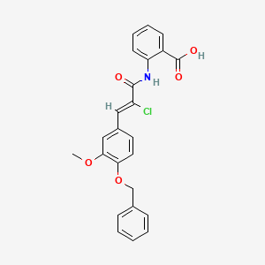 2-[3-(4-Benzyloxy-3-methoxy-phenyl)-2-chloro-acryloylamino]-benzoic acid