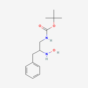 molecular formula C14H22N2O3 B13875782 tert-butyl N-[2-(hydroxyamino)-3-phenylpropyl]carbamate 