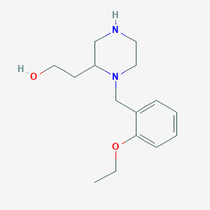 molecular formula C15H24N2O2 B1387579 2-[1-(2-Ethoxybenzyl)-2-piperazinyl]ethanol CAS No. 1201633-47-7