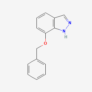 molecular formula C14H12N2O B1387581 7-(Benzyloxy)-1H-indazole CAS No. 351210-09-8