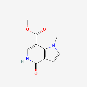 molecular formula C10H10N2O3 B1387585 Methyl 4,5-dihydro-1-methyl-4-oxo-1H-pyrrolo[3,2-C]pyridine-7-carboxylate CAS No. 871819-42-0