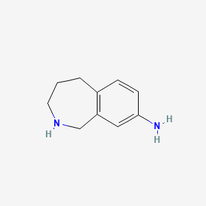 molecular formula C10H14N2 B1387589 8-aMino-2,3,4,5-tetrahydro-1H-benzo[c]azepine CAS No. 72232-25-8