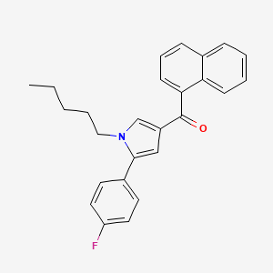 molecular formula C26H24FNO B1387596 (5-(4-fluorophenyl)-1-pentyl-1H-pyrrol-3-yl)(naphthalen-1-yl)methanone CAS No. 914458-39-2