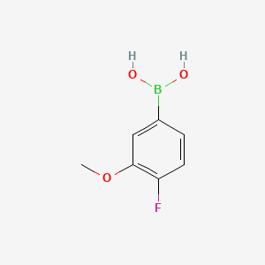 molecular formula C7H8BFO3 B1387599 4-Fluoro-3-methoxyphenylboronic acid CAS No. 854778-31-7
