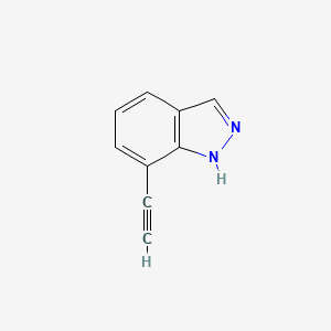 molecular formula C9H6N2 B1387602 7-Ethynyl-1H-indazole CAS No. 945761-99-9