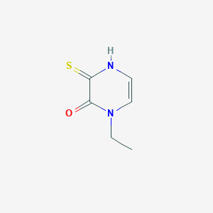 molecular formula C6H8N2OS B13876059 4-ethyl-2-sulfanylidene-1H-pyrazin-3-one 