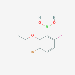 molecular formula C8H9BBrFO3 B1387609 5-Bromo-2-fluoro-6-ethoxyphenylboronic acid CAS No. 1315340-54-5