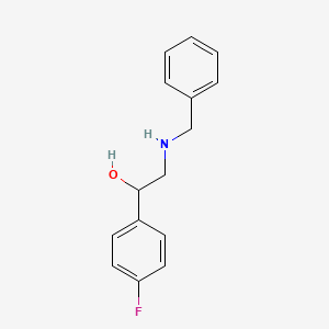 molecular formula C15H16FNO B1387617 2-(Benzylamino)-1-(4-fluorophenyl)ethan-1-ol CAS No. 920796-72-1