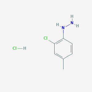 molecular formula C7H10Cl2N2 B1387618 2-Chloro-4-methylphenylhydrazine hydrochloride CAS No. 90631-70-2