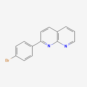 molecular formula C14H9BrN2 B13876190 2-(4-Bromophenyl)-1,8-naphthyridine 