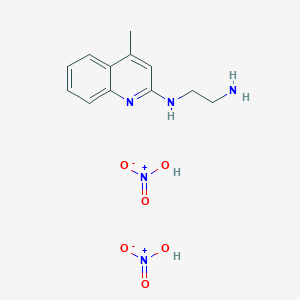 molecular formula C12H17N5O6 B1387620 N*1*-(4-Methyl-quinolin-2-yl)-ethane-1,2-diaminedinitrate CAS No. 91642-91-0