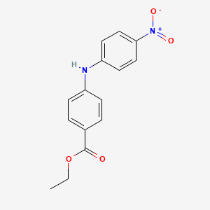 molecular formula C15H14N2O4 B13876220 Ethyl 4-(4-nitroanilino)benzoate 