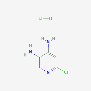 molecular formula C5H7Cl2N3 B1387625 6-Chloropyridine-3,4-diamine hydrochloride CAS No. 1187830-92-7