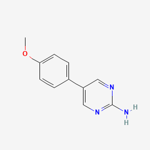 molecular formula C11H11N3O B1387631 5-(4-甲氧基苯基)嘧啶-2-胺 CAS No. 31408-47-6