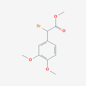 molecular formula C11H13BrO4 B13876365 Methyl 2-bromo-2-(3,4-dimethoxyphenyl)acetate 